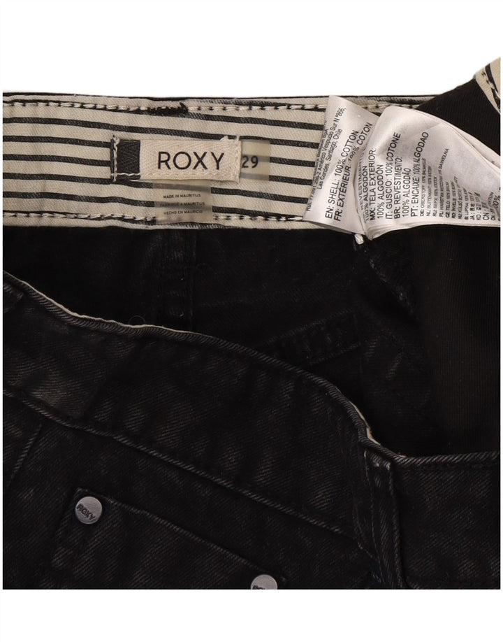 Roxy Damen Denim Hot Pants W29 Mittelschwarze Baumwolle