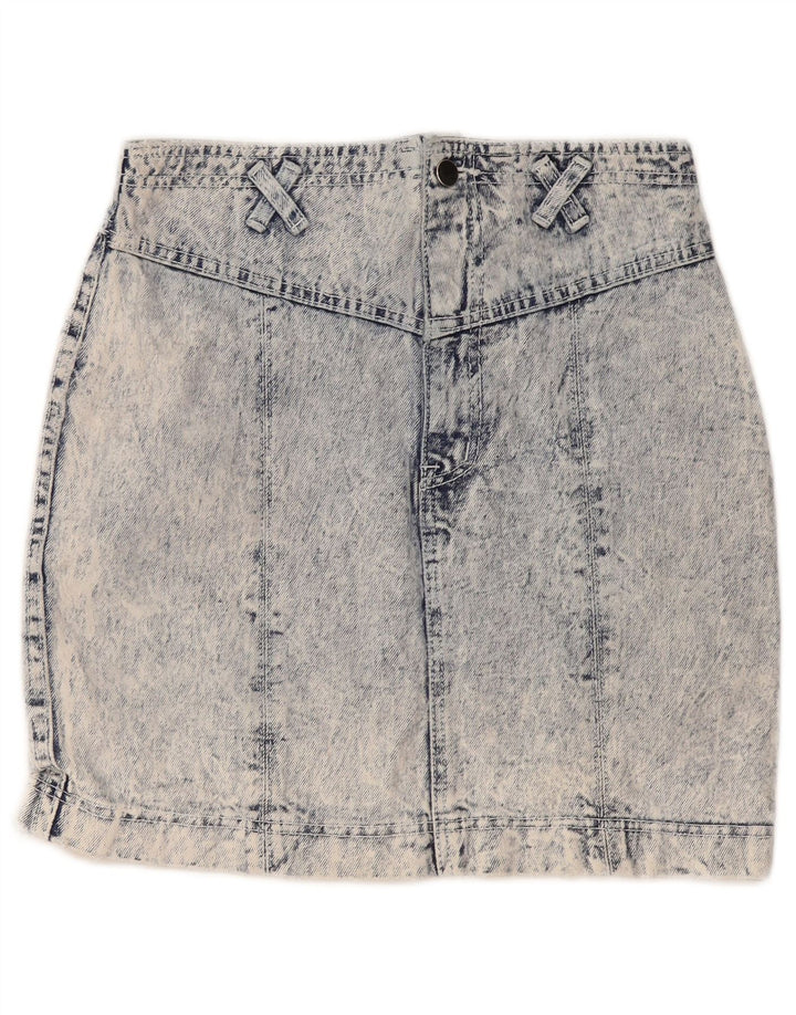 Vintage Damen Jeansrock Medium W30 Blaue Baumwolle