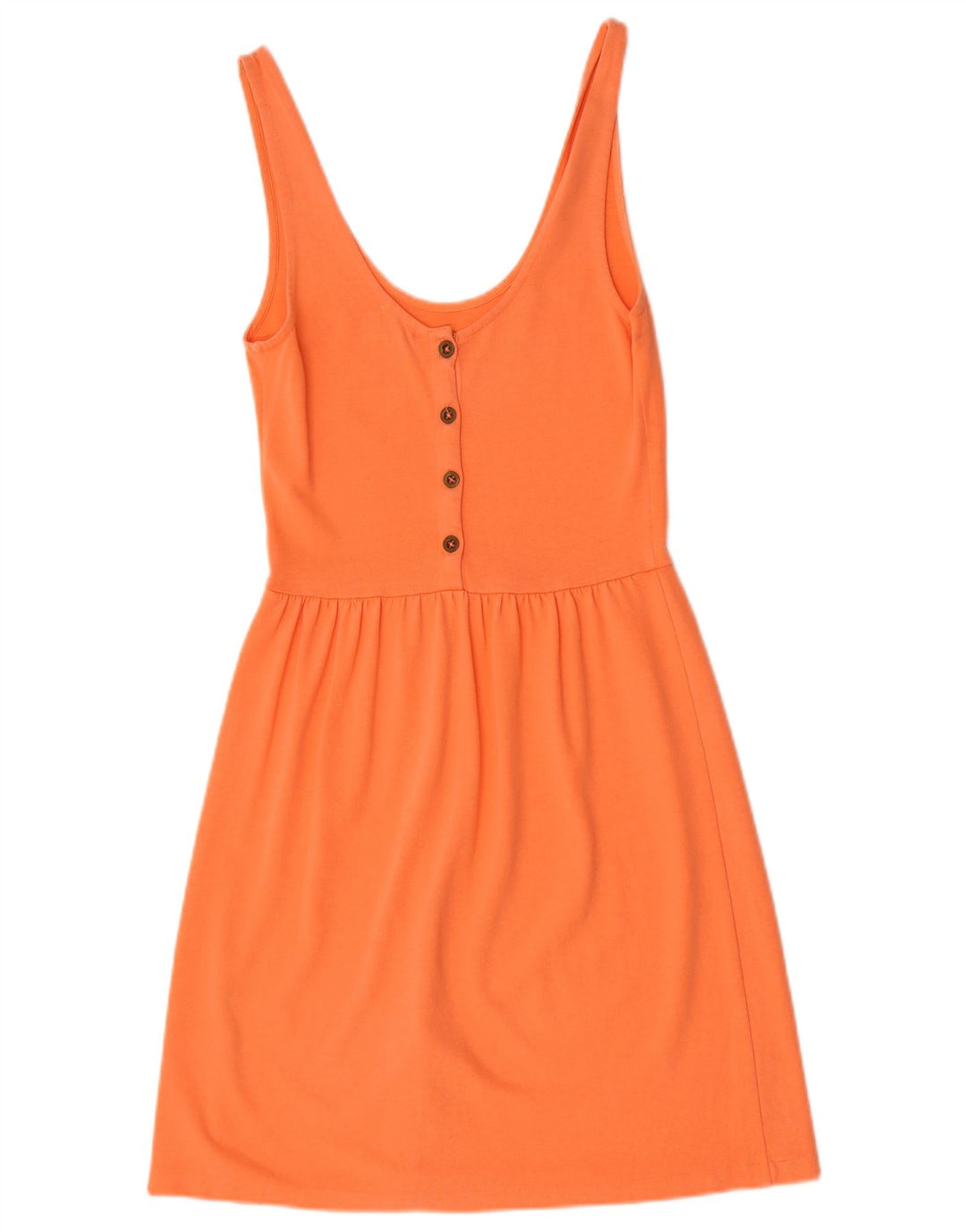 J. Crew Damen Sommerkleid UK 4 XS Orange Baumwolle
