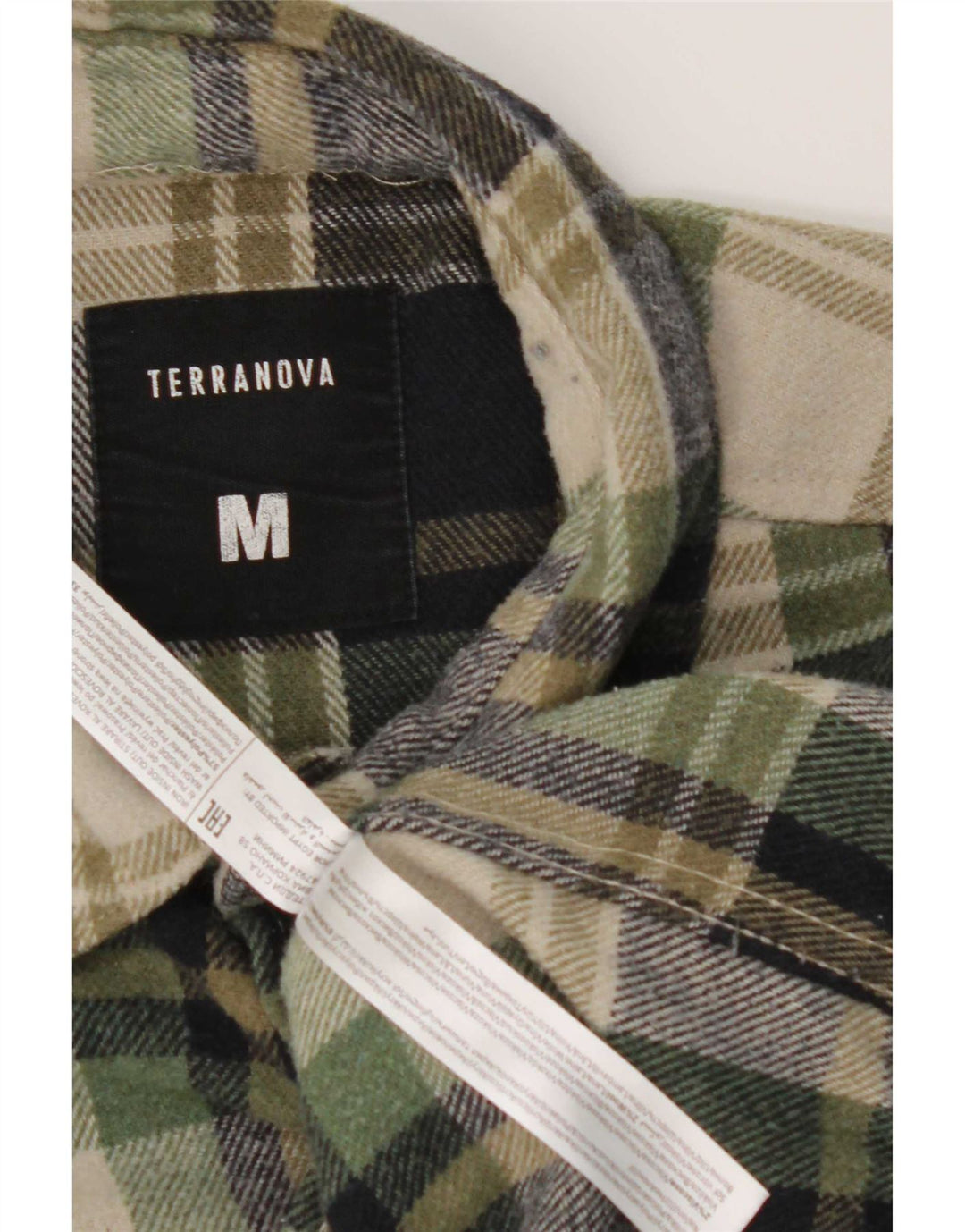Terranova Herren-Flanellhemd, mittelgroß, mehrfarbig, kariert, Polyester