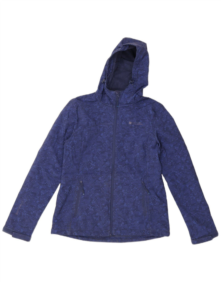 Mountain Warehouse Damen-Windbreaker-Jacke, UK 12, mittelblau, geometrisch