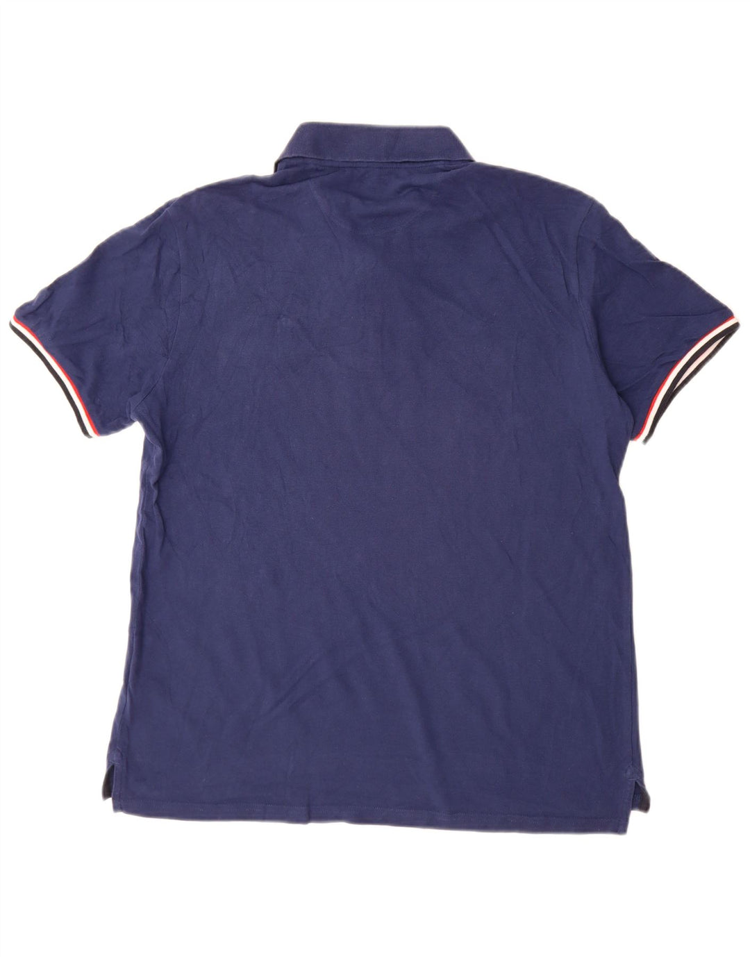 Champion Herren-Poloshirt aus mittelblauer, gestreifter Baumwolle