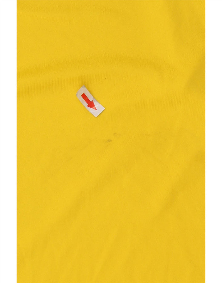 Nike Herren Brasil T-Shirt Top Large Gelb Polyester