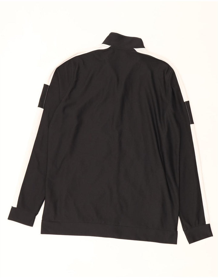 Under Armour Herren-Trainingsanzug-Top-Jacke aus mittelschwarzem Colourblock-Polyester