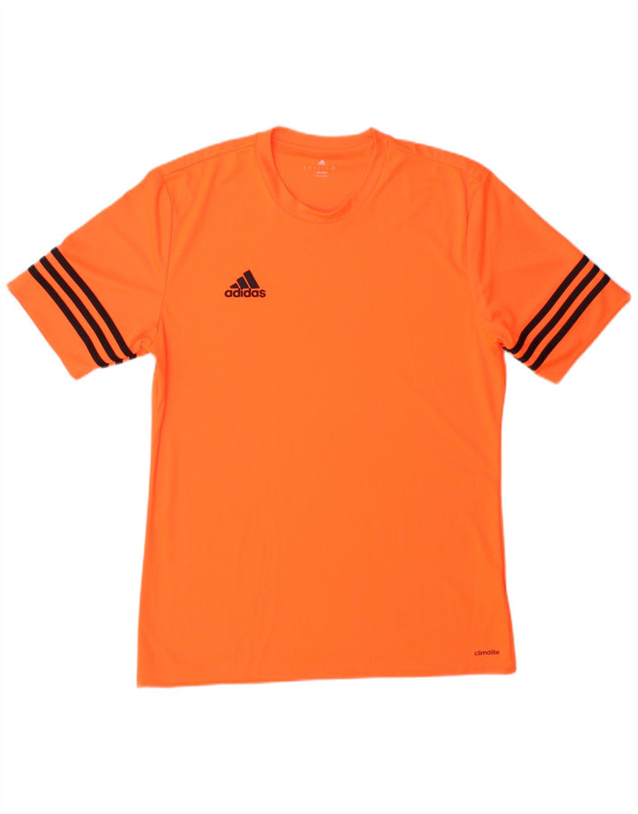 Adidas Herren Climalite T-Shirt Top Mittelorange Polyester