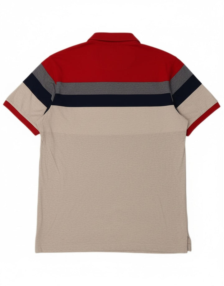 Superdry Herren-Poloshirt XL, mehrfarbig, Colourblock-Baumwolle