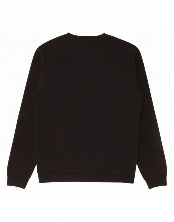 Adidas Damen Grafik-Sweatshirt-Pullover UK 18 Mittelschwarze Baumwolle