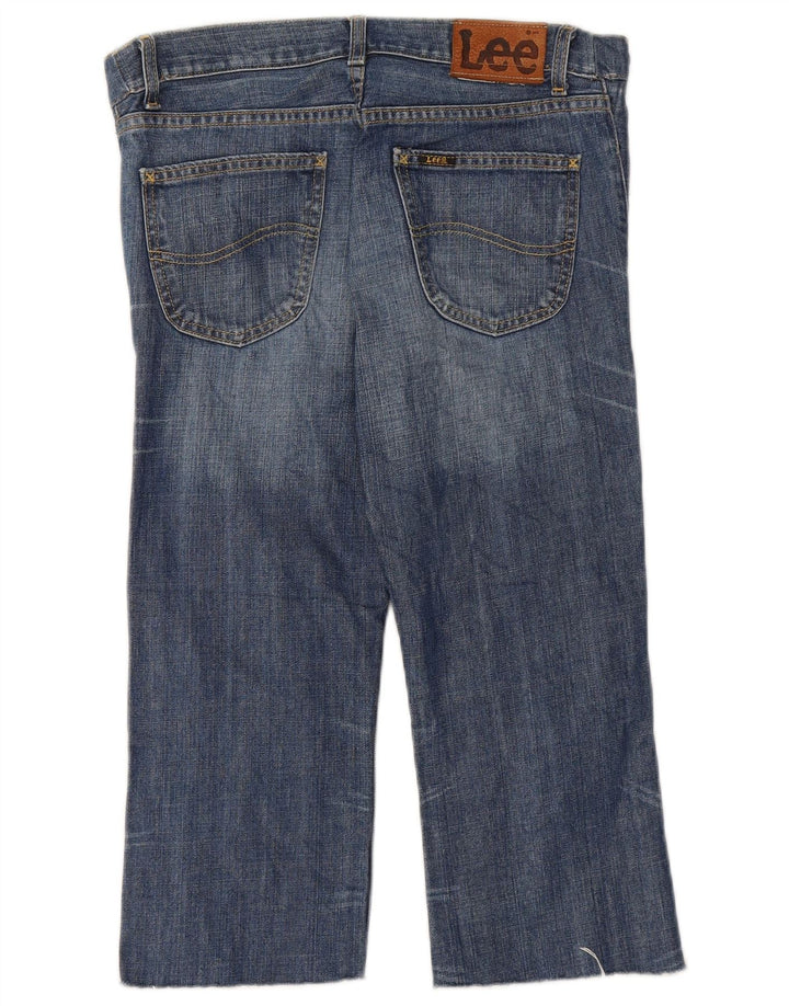 LEE Herren-Cropped-Jeans W28 L20 Blaue Baumwolle