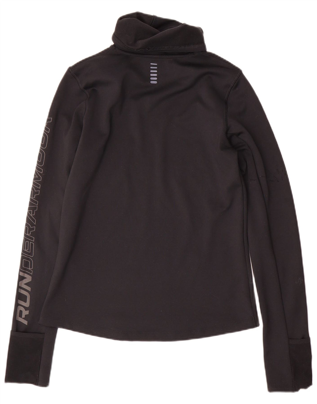Under Armour Damen Cold Gear Graphic Top Langarm UK 10 Small Schwarz