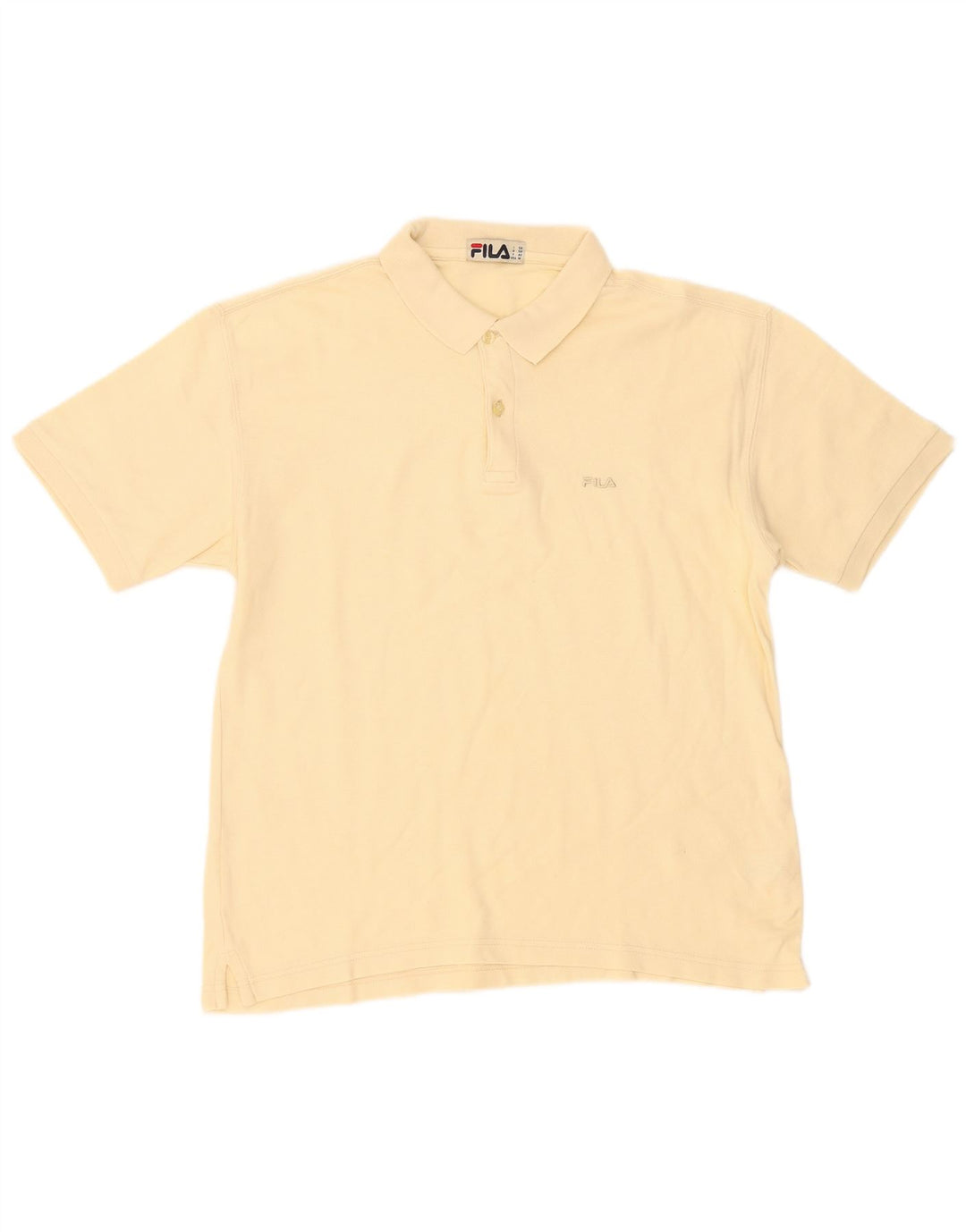 Fila Herren Poloshirt mittelgelbe Baumwolle