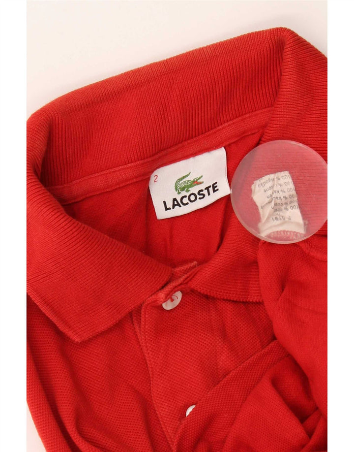 Lacoste Herren-Poloshirt, Größe 2 XS, rote Baumwolle