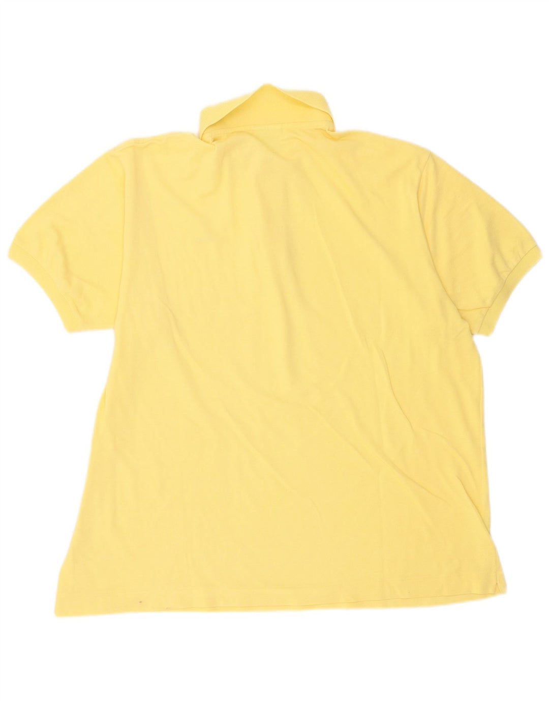 Lacoste Herren Poloshirt Größe 7 2XL Gelbe Baumwolle