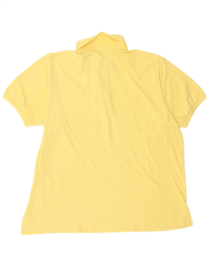 Lacoste Herren Poloshirt Größe 7 2XL Gelbe Baumwolle