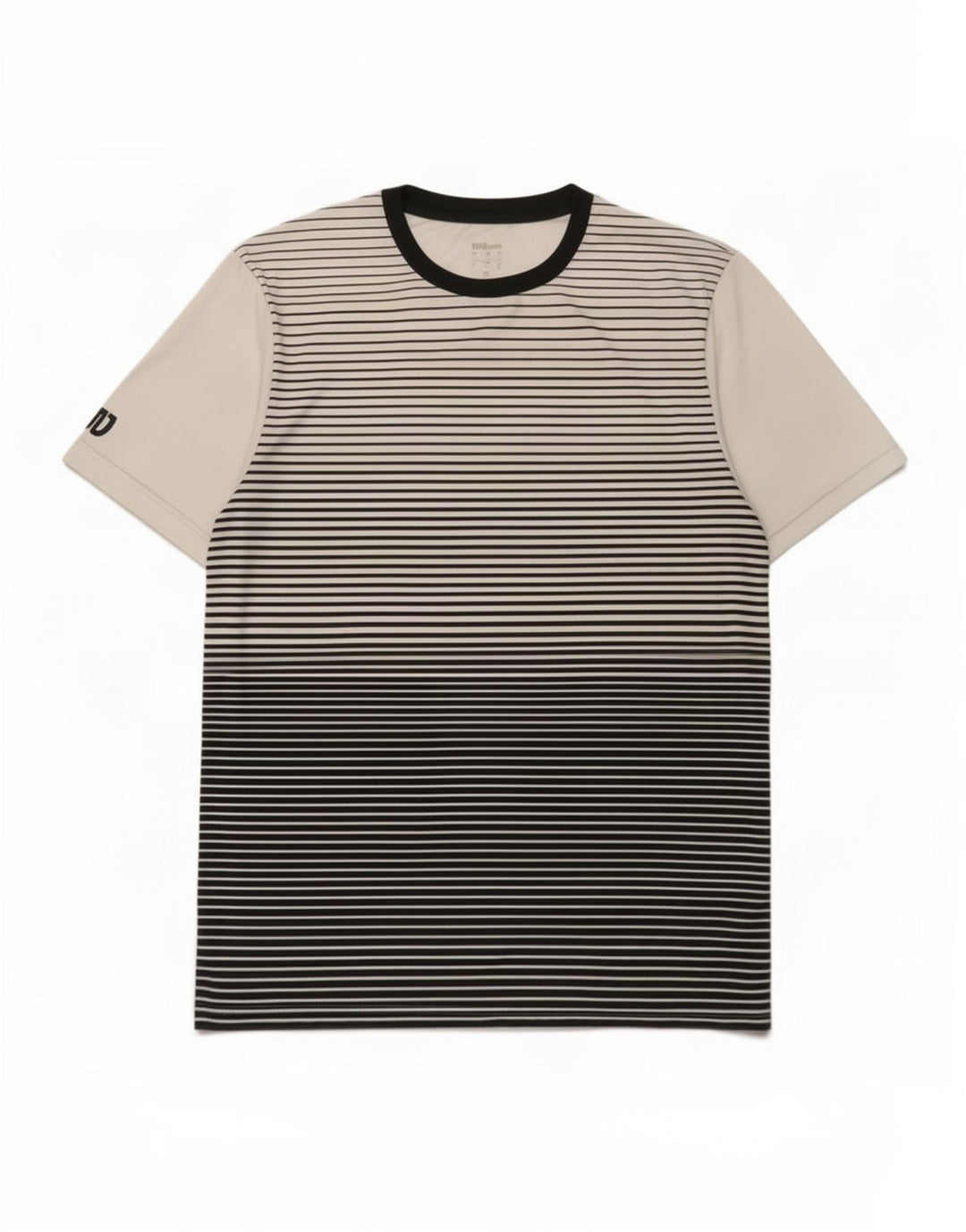 Wilson Herren-T-Shirt-Oberteil, großes, weiß gestreiftes Polyester