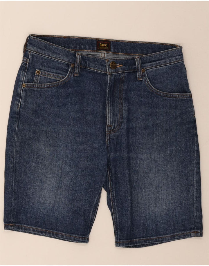 LEE Mens Rider Denim Shorts W29 Small Blue Cotton Vintage Lee and Second-Hand Lee from Messina Hembry 