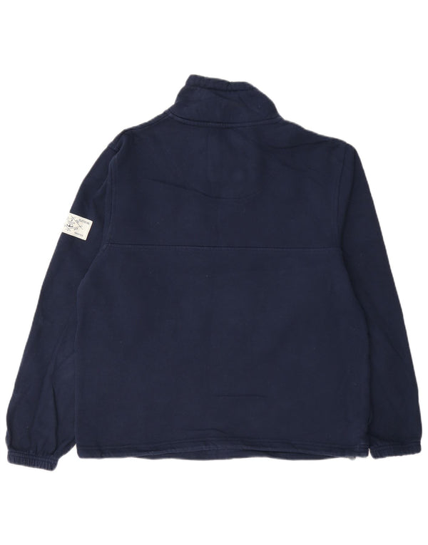 Joules Damen-Sweatshirtpullover mit Reißverschluss, UK 8, Größe S, marineblau, Baumwolle