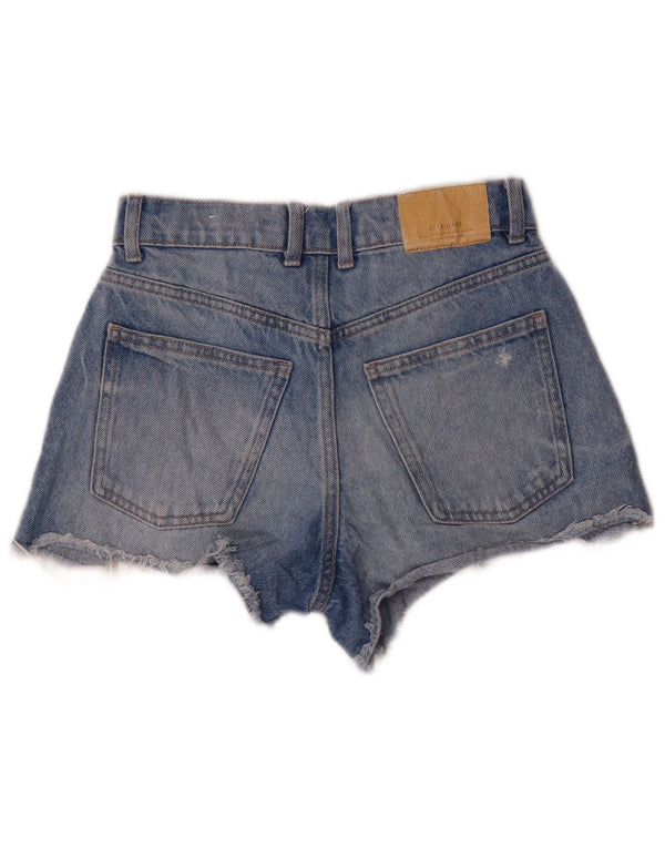 Zara Jeansshorts im Used-Look für Mädchen, 13–14 Jahre, W24, blaue Baumwolle