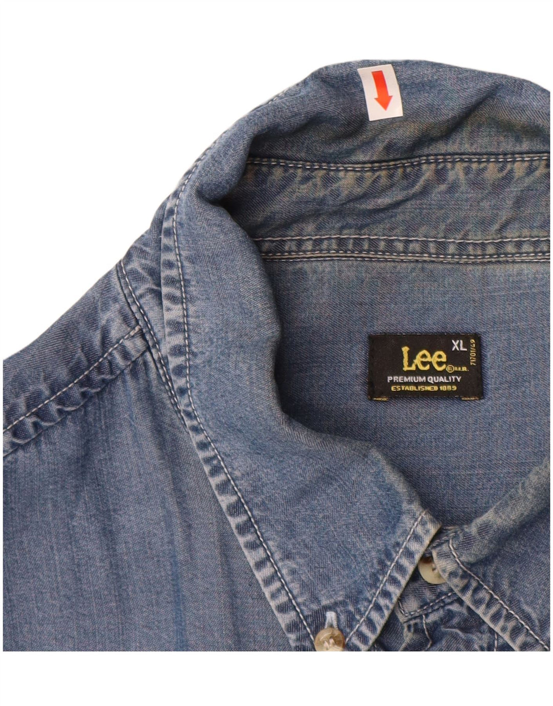LEE Herrenhemd XL Blau Tencel