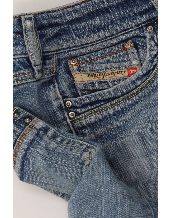 Diesel Damen Bootcut Jeans W28 L28 Blaue Baumwolle