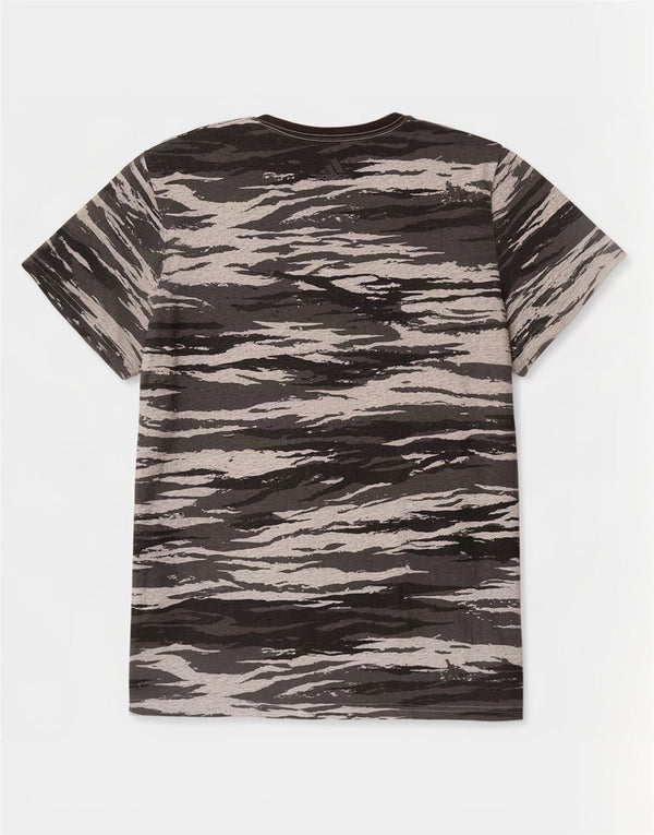 Adidas Herren Climalite Graphic T-Shirt Top 2XL Grau Camouflage Baumwolle