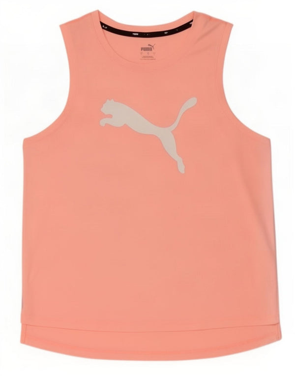 Puma Damen Graphic Vest Top UK 16 Large Rosa Polyester