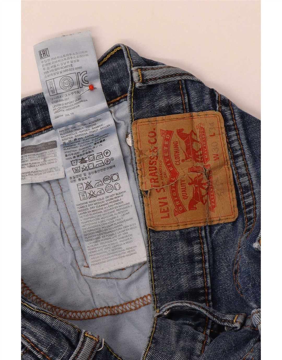 Levi's Herren 511 Slim Jeans W30 L34 Blaue Baumwolle