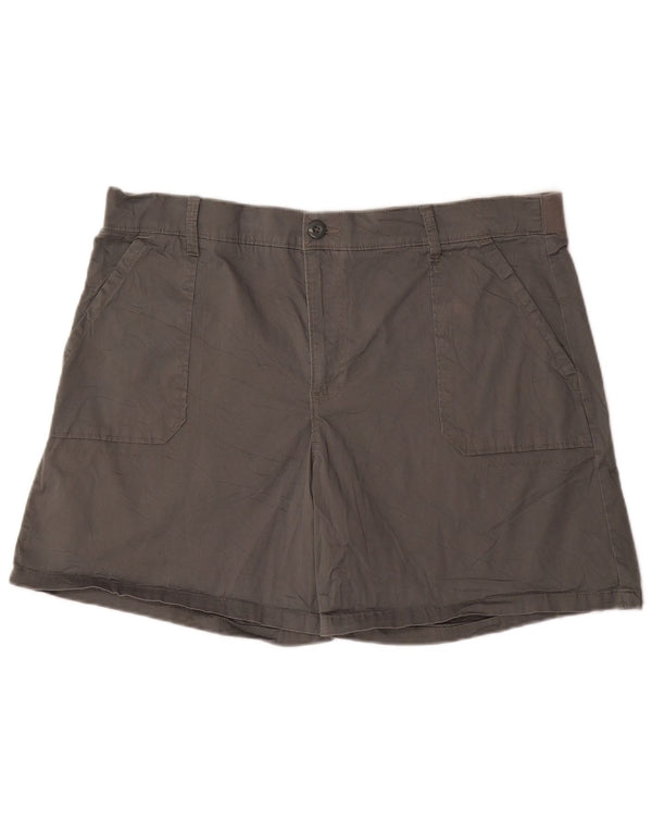 LEE Damen Chino-Shorts US 20 3XL W40 Graue Baumwolle