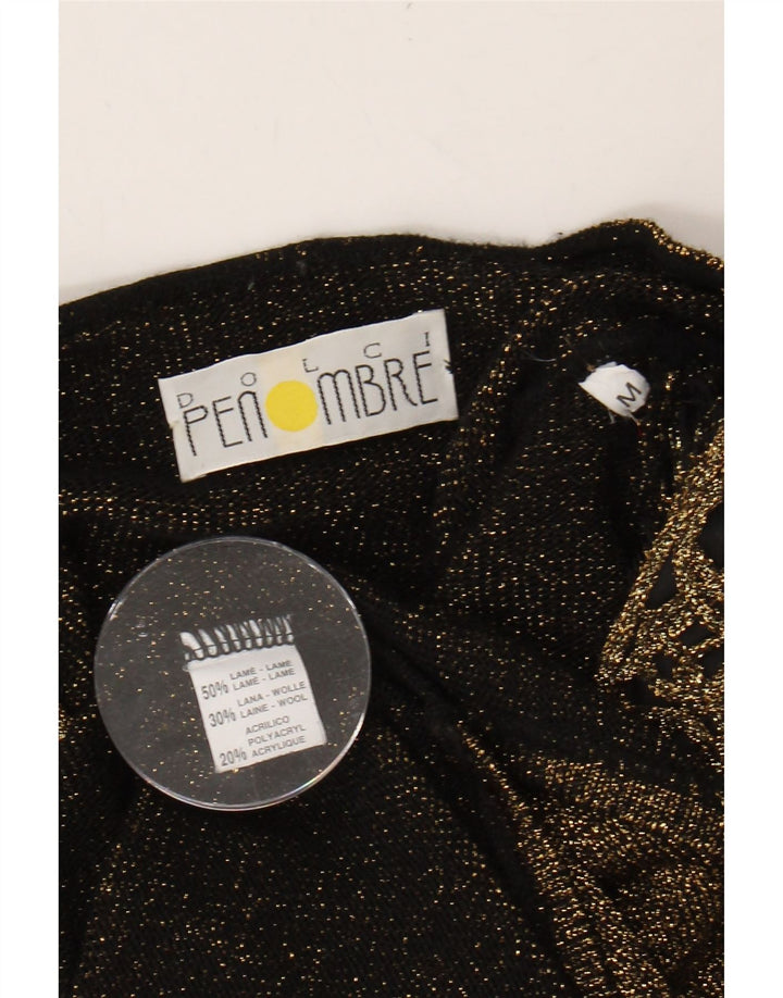 VINTAGE Womens V-Neck Jumper Sweater UK 14 Medium Brown Vintage Vintage and Second-Hand Vintage from Messina Hembry 