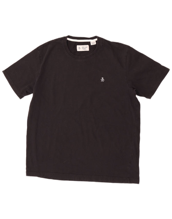 Penguin Herren T-Shirt Top XL Schwarz Baumwolle