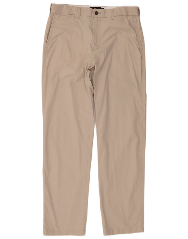 Marks & Spencer Herren gerade Chinohose W34 L33 Beige Baumwolle