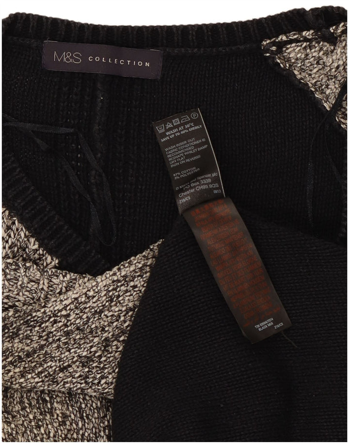 Marks & Spencer Damen-Pullover mit U-Boot-Ausschnitt, Gr. 12, mittelschwarz
