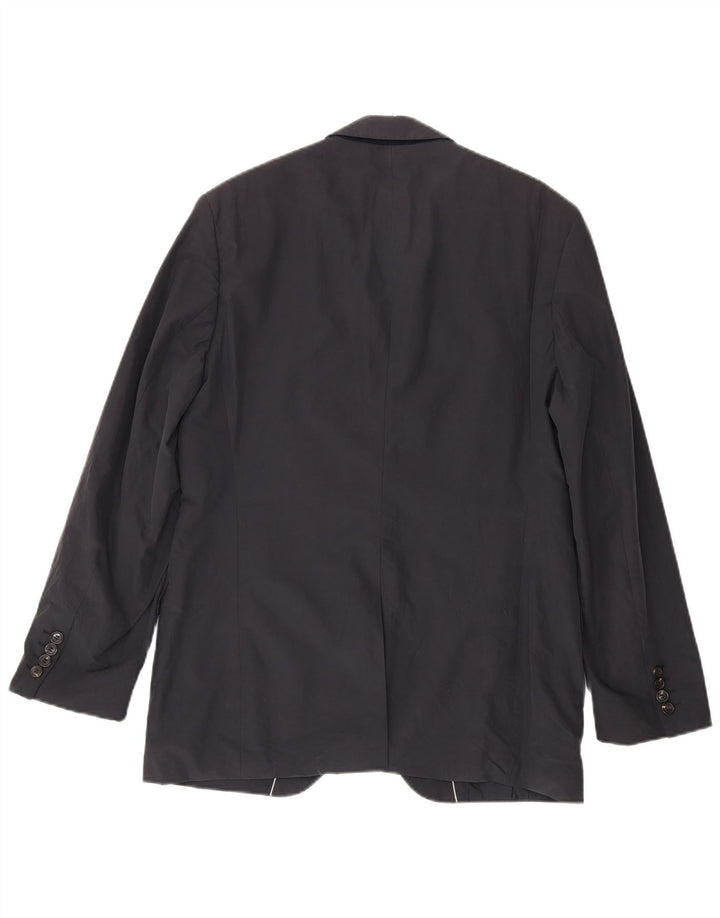 Hugo Boss Herren-Blazer mit 2 Knöpfen, EU 50, große graue Baumwolle