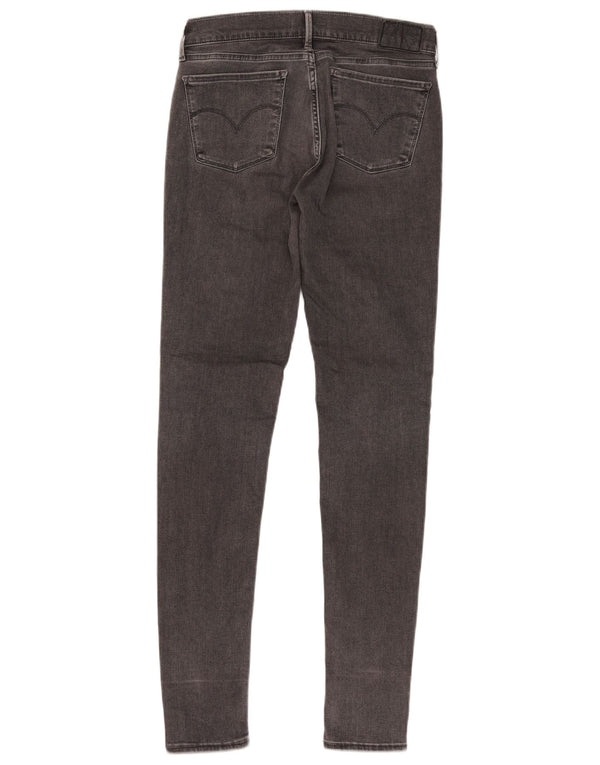 Levi's Damen 710 Super Skinny Jeans W27 L32 Graue Baumwolle