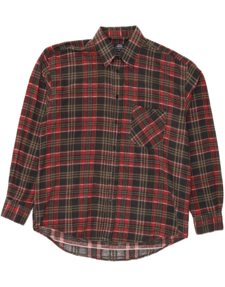 VINTAGE Herren-Flanellhemd XL, mehrfarbig, kariert, Baumwolle