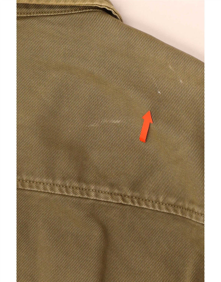 Zara Herren Relaxed Fit Utility Jacke UK 42 XL Khaki