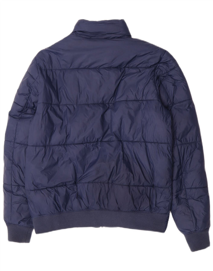 Tommy Hilfiger Herren Wattierte Jacke UK 40 Large Marineblau Polyamid