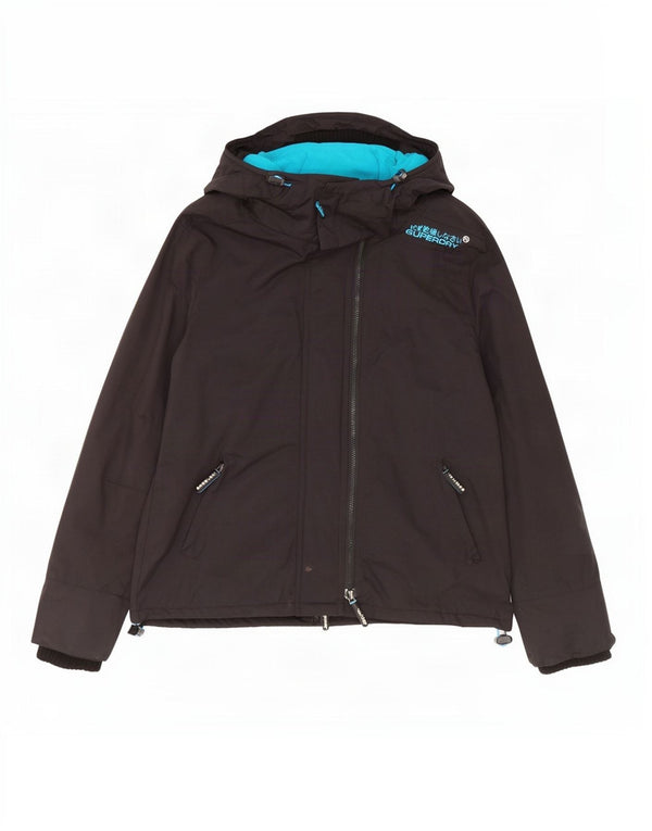 Superdry Damen The Windcheater Graphic Windjacke UK 18 XL Schwarz