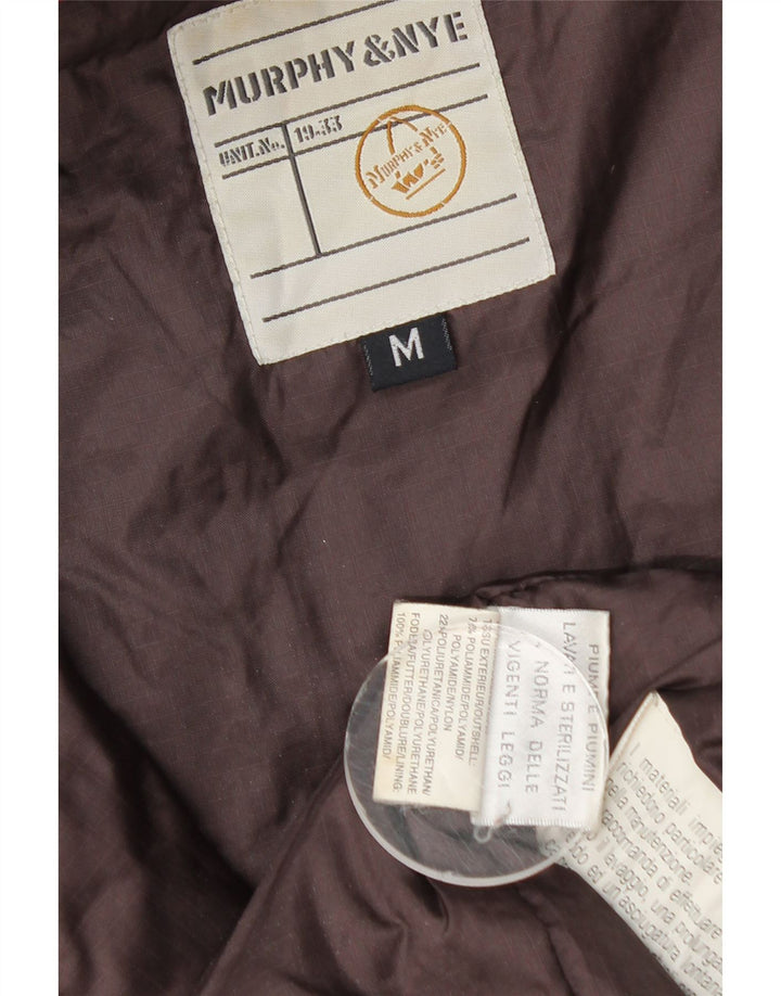 Murphy & Nye Herren-Jacke mit Kapuze, gepolstert, UK 38, mittelrotes Nylon