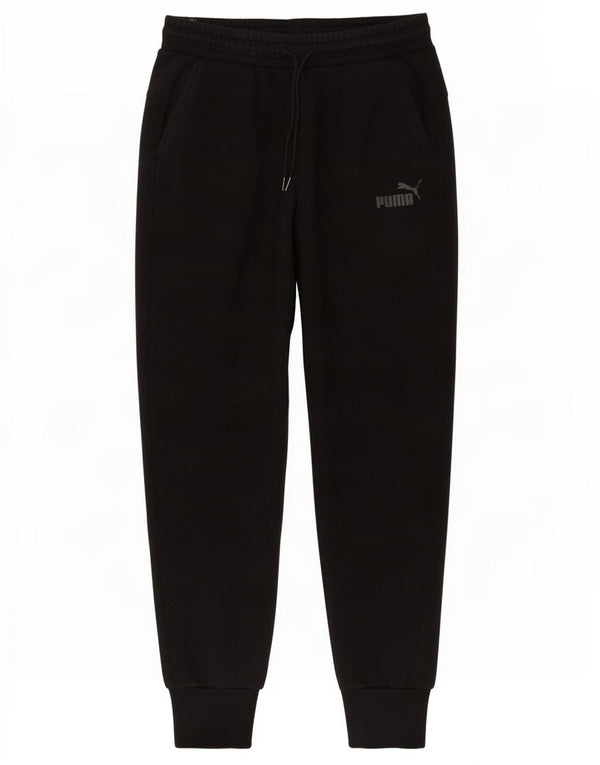 Puma Damen Trainingshose Jogger UK 14 Mittelschwarze Baumwolle