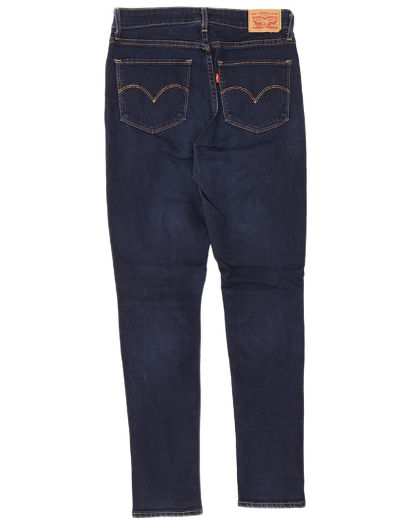 Levi's Damen 721 High Rise Skinny Jeans W28 L28 Marineblau Baumwolle