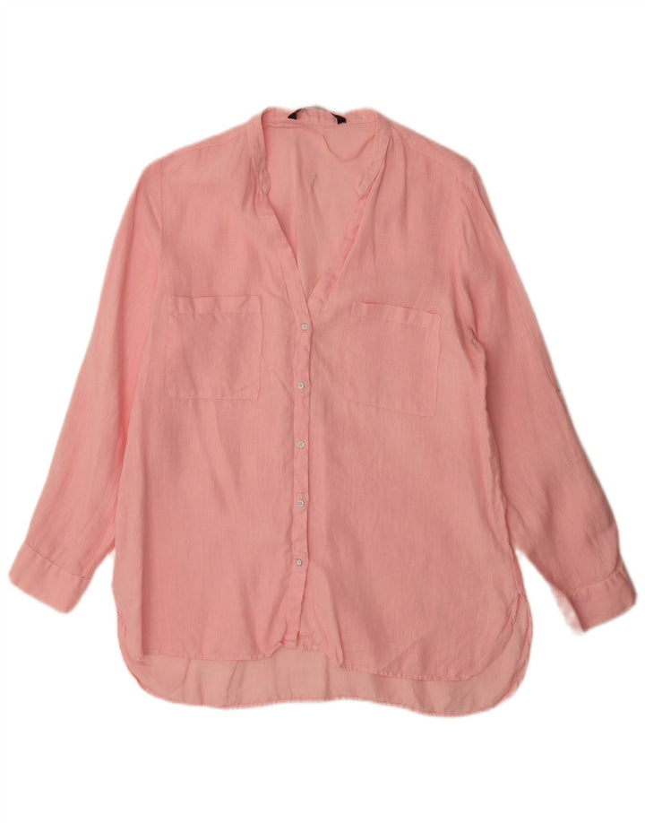 Zara Damen Hemdbluse UK 16 Large Pink