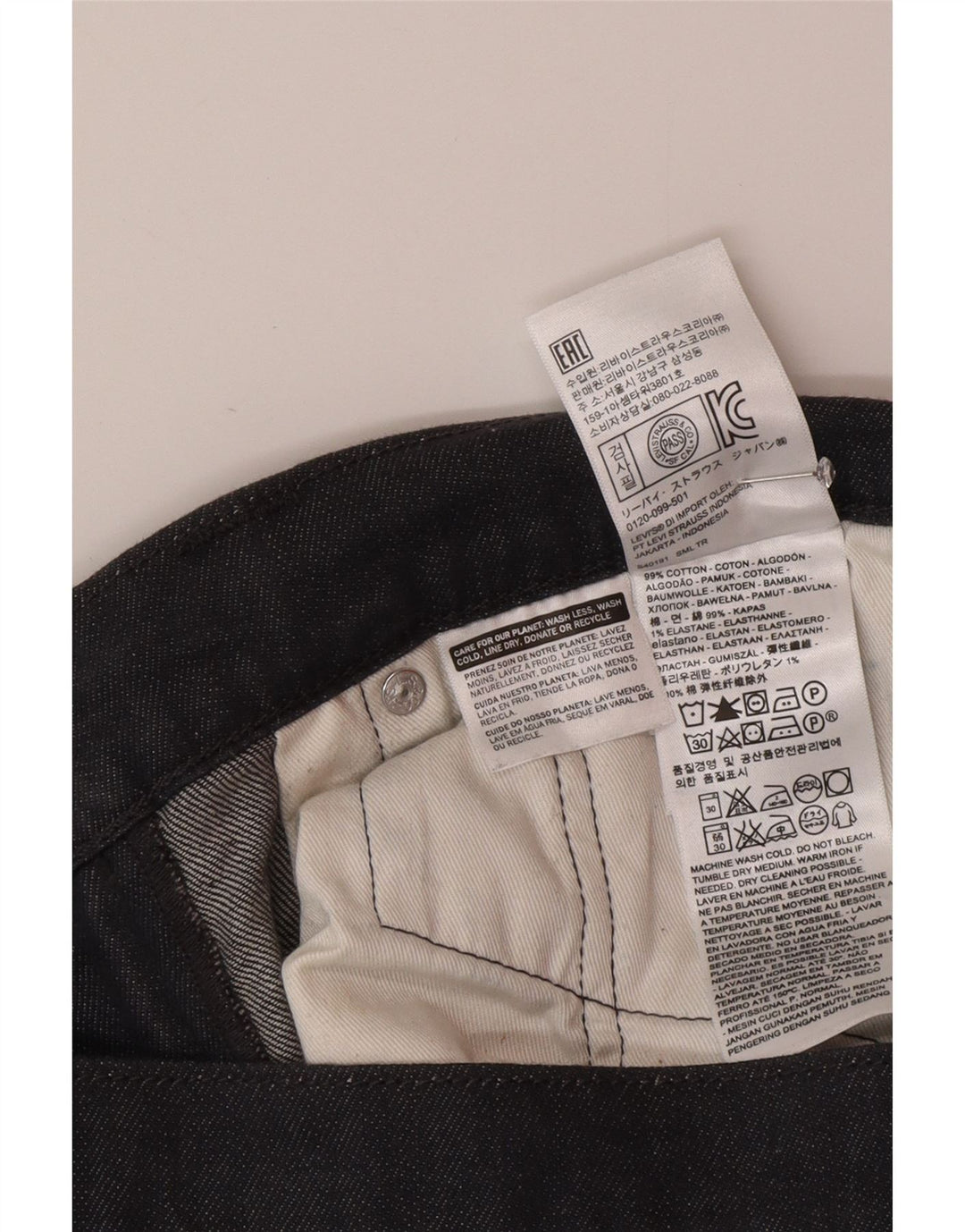 Levi's Herren 511 Slim Jeans W34 L32 Graue Baumwolle