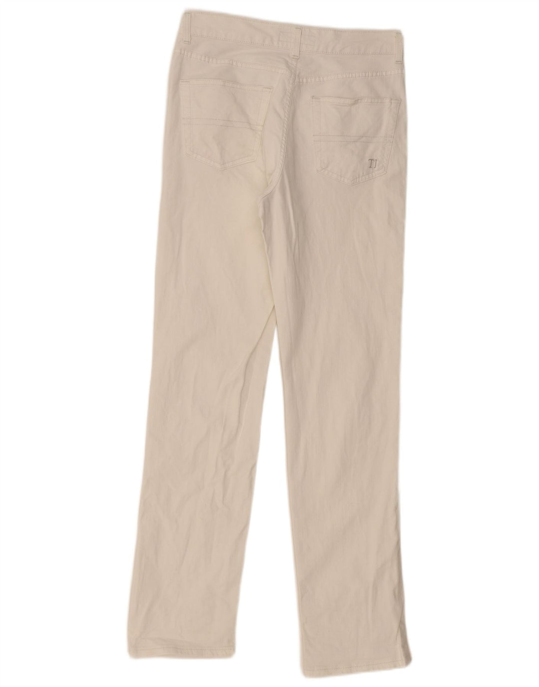 TRUSSARDI Herren Straight Jeans W33 L33 Weiße Baumwolle