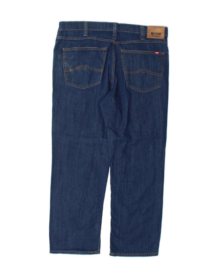 MUSTANG Mens Eac Straight Jeans W38 L30 Navy Blue Cotton Vintage Mustang and Second-Hand Mustang from Messina Hembry 