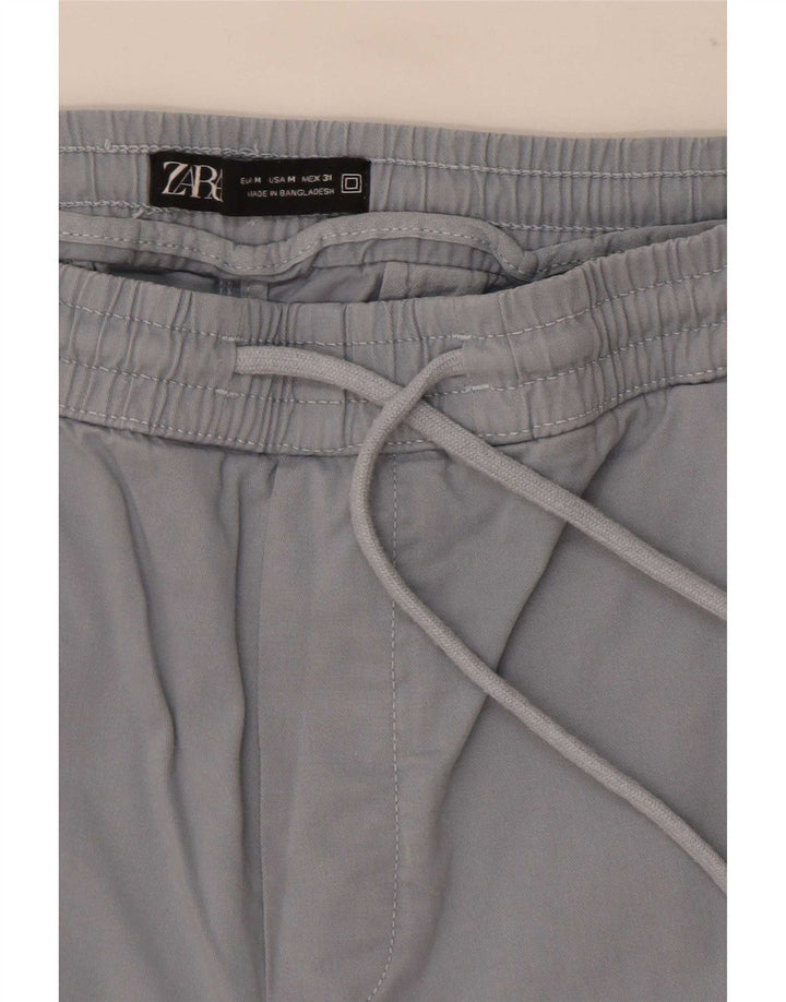 Zara Herren Chinoshorts Medium W31 Blau