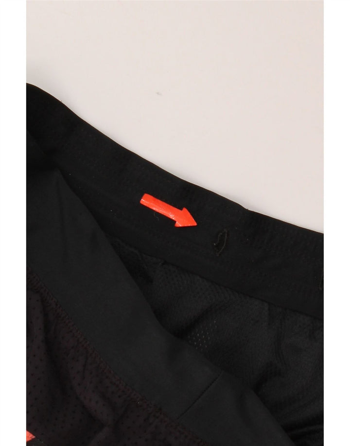 Nike Herren-Sportshorts mit abstraktem Muster, Größe S, Schwarz, Polyester