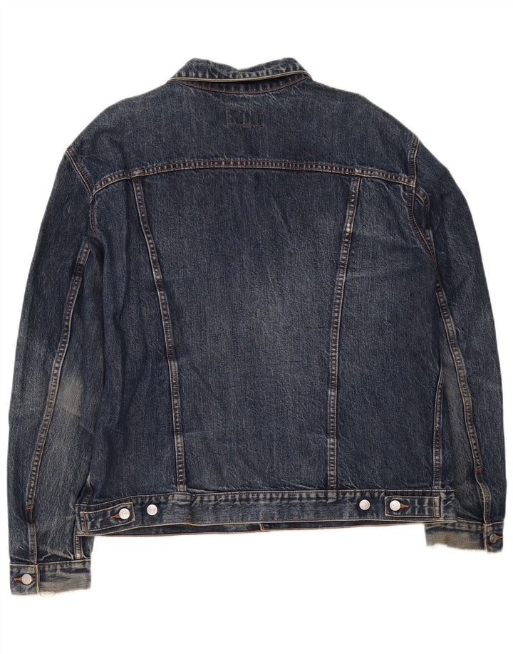 Carrera Herren Jeansjacke UK 44 2XL Blaue Baumwolle
