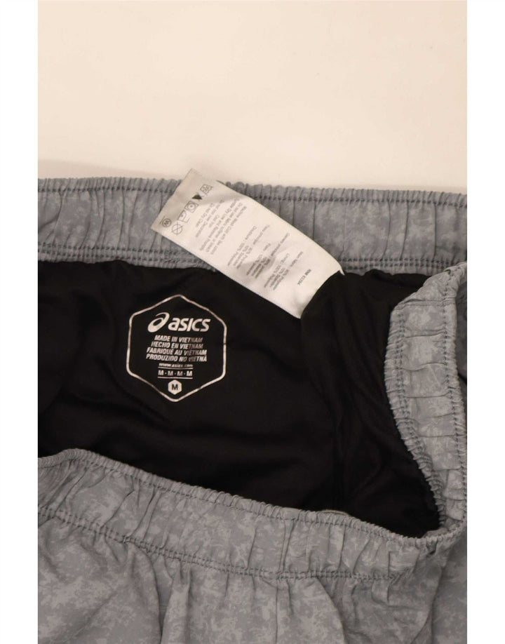 Asics Herren Sportshorts mittelgraues Camouflage-Polyester