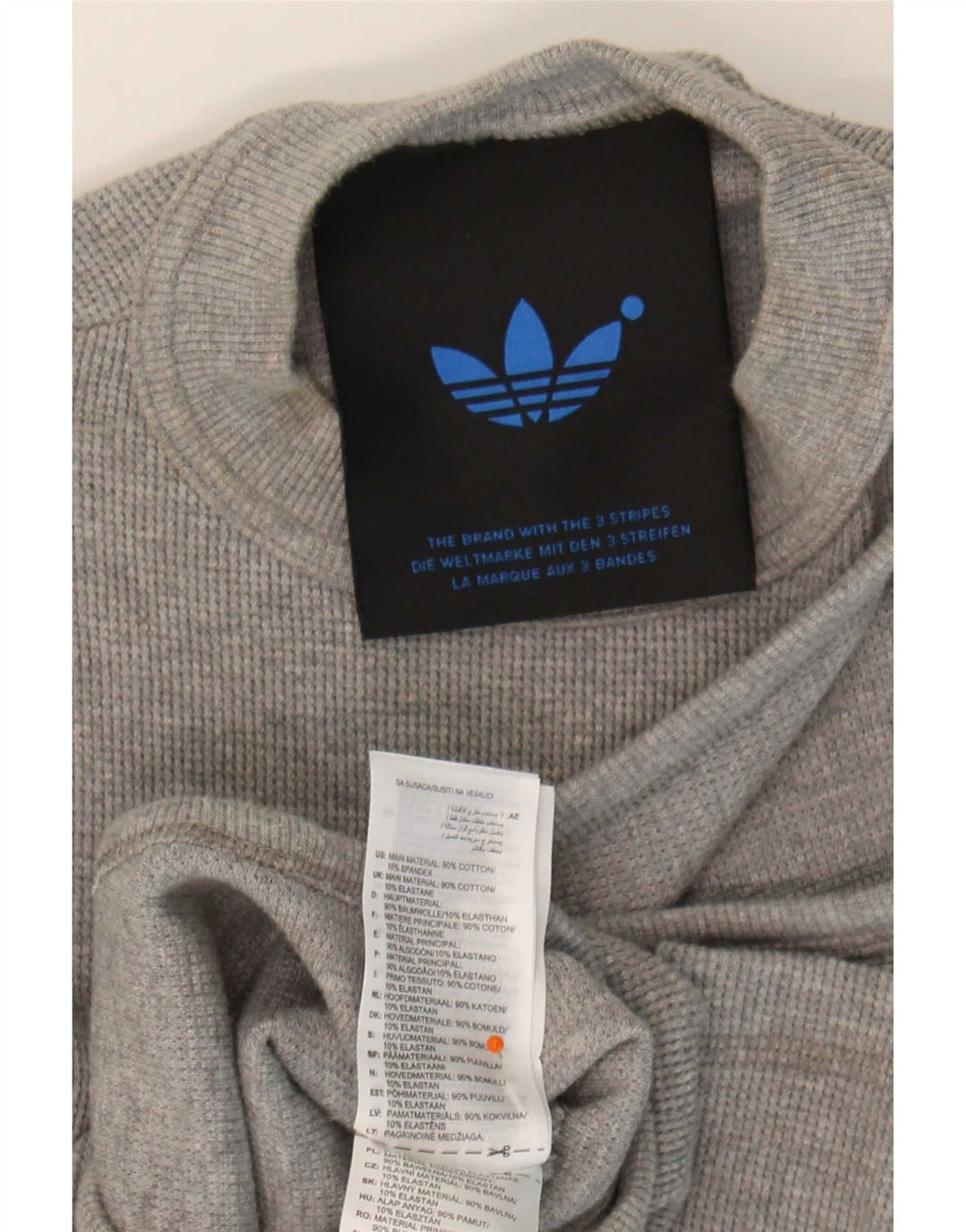 Adidas Damen One Shoulder Bodysuit UK 10 Small Graue Baumwolle