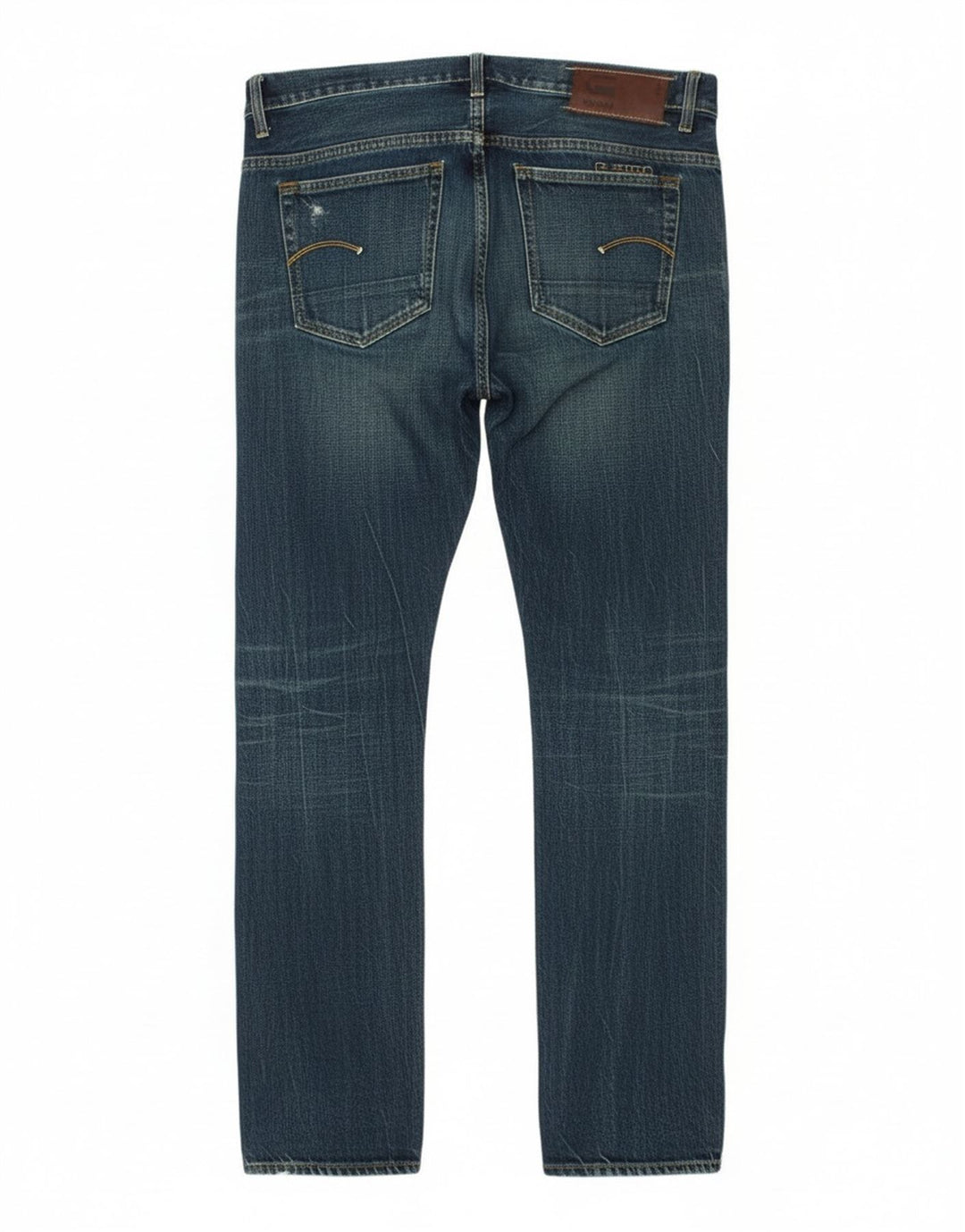 G-Star Herren Distressed Slim Jeans W33 L34 Blaue Baumwolle